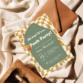 Retro Winnie Puuh "Hurra! Es ist ne Pooh-Party!" Einladung