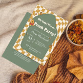 Retro Winnie Puuh "Hurra! Es ist ne Pooh-Party!" Einladung