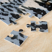 Retro Winter Cityscape Puzzle (Seite)