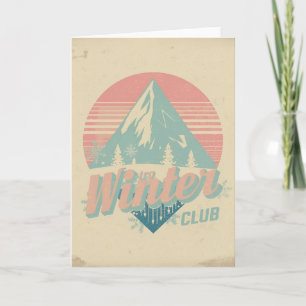Retro-Winter-Club Karte