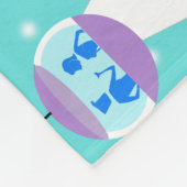Retro Winter-Ski-Erholungsort-Fleece-Decke Fleecedecke (Ecke)