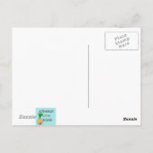 Retro Winter Ski Resort Postkarte (Rückseite)