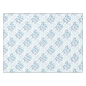 Retro Winter Snowflakes Funny SNOW VIEL SPASS Tischdecke (Vorderseite (Horizontal))