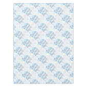 Retro Winter Snowflakes Funny SNOW VIEL SPASS Tischdecke (Vorderseite)