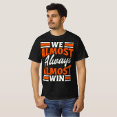 Retro wir fast immer gewinnen Funny Football T-Shirt (Vorne ganz)