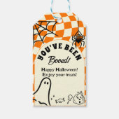 Retro Wir wurden angekurbelt, du wurdest gestärkt. Geschenkanhänger (Vorderseite)