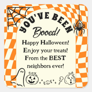 Retro Wir wurden angekurbelt, du wurdest gestärkt. Quadratischer Aufkleber