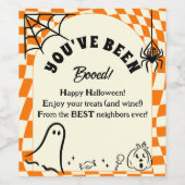 Retro Wir wurden angekurbelt, du wurdest gestärkt. Weinetikett (Einzelnes Label)