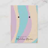 Retro-Wirbel Artisan-Earring-Display-Karten Telefonnummerkarte (Vorderseite)