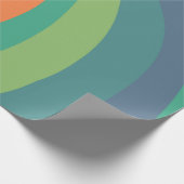 Retro-Wirbel farbiger 60er Geschenkpapier (Ecke)