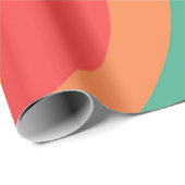 Retro-Wirbel farbiger 60er Geschenkpapier (Rolleneckpunkt)