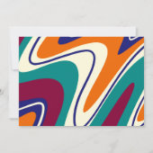 Retro-Wirbel - Klassischer 70er-Stil Einladung (Vorderseite)