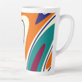 Retro-Wirbel - Klassischer 70er-Stil Milchtasse (Rechts)