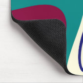 Retro-Wirbel - Klassischer 70er-Stil Mousepad (Ecke)