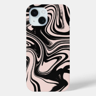 Retro-Wirbel Schwarz & Beige Case-Mate iPhone Hülle
