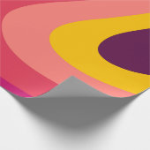 Retro-Wirbel - Sonnenuntergang Geschenkpapier (Ecke)