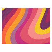 Retro-Wirbel - Sonnenuntergang Tischdecke (Vorderseite (Horizontal))