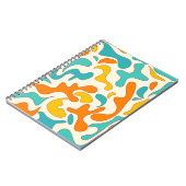 Retro-Wirbel: Vintages Blumenmuster Notizblock (Linke Seite)