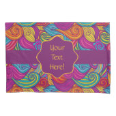 Retro-Wirbles Schmuckmuster Kissenbezug (Vorderseite-Links)