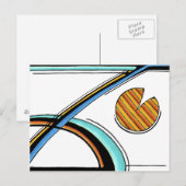 Retro Wird Customizable Postcard Postkarte (Vorne/Hinten)