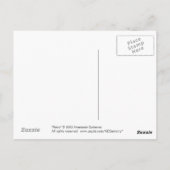Retro Wird Customizable Postcard Postkarte (Rückseite)