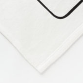 Retro wird unregierbar schwarze Katze beißen Hand Fleecedecke (Ecke)