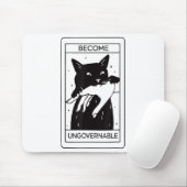 Retro wird unregierbar schwarze Katze beißen Hand  Mousepad (Mit Mouse)