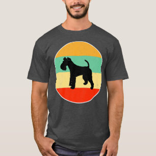 Retro Wire for Terrier Mama Retro Vintag Hunde Mam T-Shirt