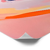 Retro Wirehaired Pointing Griffon Poster (Ecke)