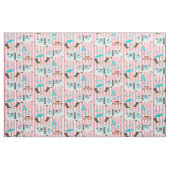 Retro-Wohnwagen-Camping Süß P Stoff (Fat Quarter (45,7 x 55,9 cm))