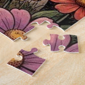 Retro-Wohnwagen, Pilze, Bach und Blumen Puzzle (Seite)
