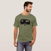 Retro Wohnwagen T-Shirt (Vorne ganz)