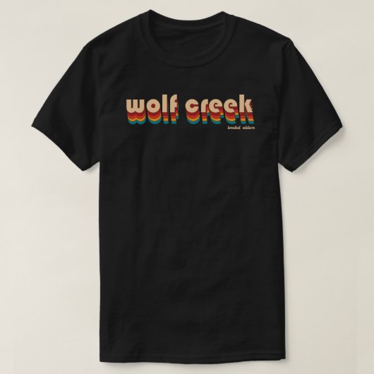 Retro Wolf Creek Ski T-Shirt (Design vorne)