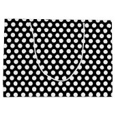 Retro Woman Geschenktasche Große Geschenktüte (Rückseite)