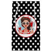 Retro Woman Geschenktasche Kleine Geschenktüte (Vorderseite)