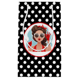 Retro Woman Geschenktasche Kleine Geschenktüte