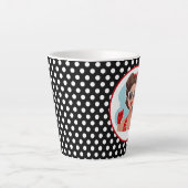 Retro Woman Latte Tasse (Vorderseite)