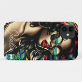 Retro Woman on Beach Comic Style Pop Art Case-Mate iPhone Hülle (Rückseite (Horizontal))