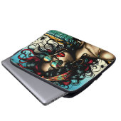 Retro Woman on Beach Comic Style Pop Art Laptopschutzhülle (Vorne Knopf)