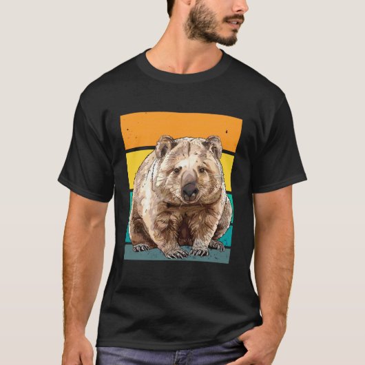 Retro Wombat T-Shirt (Vorderseite)