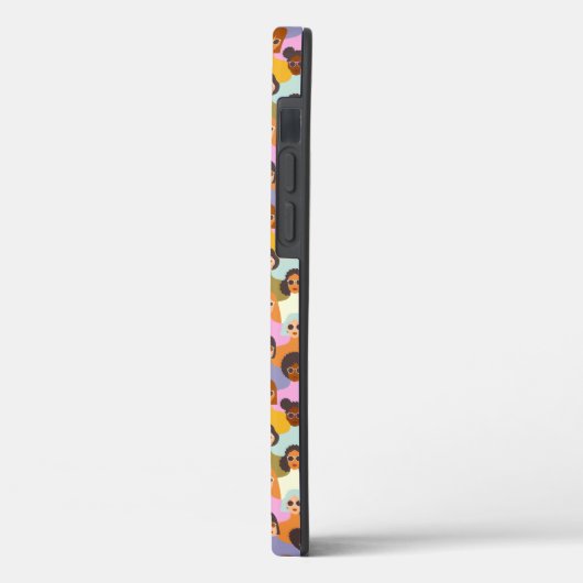 Retro Women of the World Pattern Case-Mate iPhone Hülle (Rückseite / Links)