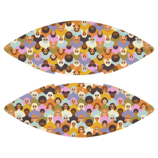 Retro Women of the World Pattern Football (Paneele)