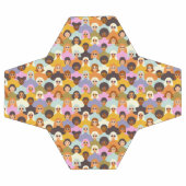 Retro Women of the World Pattern Fußball (Flach)