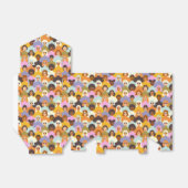 Retro Women of the World Pattern Geschenkschachtel (Ungefaltet)