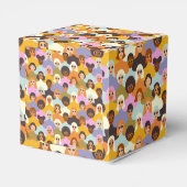 Retro Women of the World Pattern Geschenkschachtel (Rückseite)