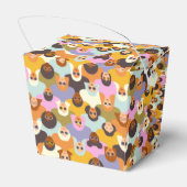 Retro Women of the World Pattern Geschenkschachtel (Rückseite)