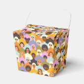 Retro Women of the World Pattern Geschenkschachtel (Vorderseite)