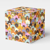Retro Women of the World Pattern Geschenkschachtel (Vorderseite)