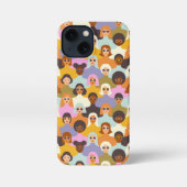 Retro Women of the World Pattern iPhone Hülle (Rückseite)