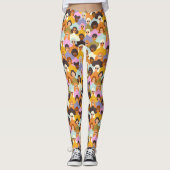 Retro Women of the World Pattern Leggings (Vorderseite)